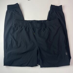 Layer 8 Mens Black Qwick Dry Joggers Activewear Pants Size L 36-38 RN 70892